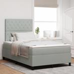 vidaXL Boxspringbed met Matras Lichtgrijs Klein Dubbel, Huis en Inrichting, Slaapkamer | Bedden, Verzenden, Nieuw