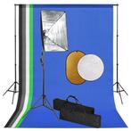 vidaXL Fotostudioset met softboxlampen, achtergrond en, Audio, Tv en Foto, Fotografie | Fotostudio en Toebehoren, Verzenden, Nieuw