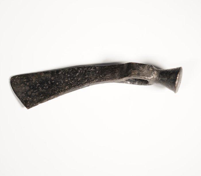 Middeleeuws IJzer Battle hammer, 17,3 x 4 cm, Verzamelen, Mineralen en Fossielen