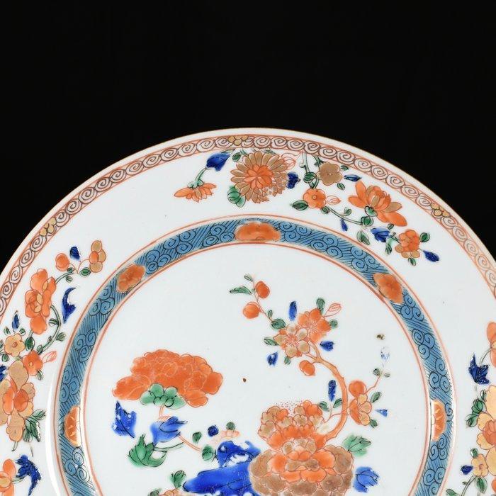 Bord - Assiette à décor polychrome de fleurs - Porselein, Antiquités & Art, Antiquités | Autres Antiquités