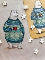 Winter Beer Borduurset 14CT op Bruin Borduurstof DW2508, Verzenden, Nieuw