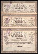 Frankrijk. - 3 x 500 Francs - 1930 - Banque Adam S.A.