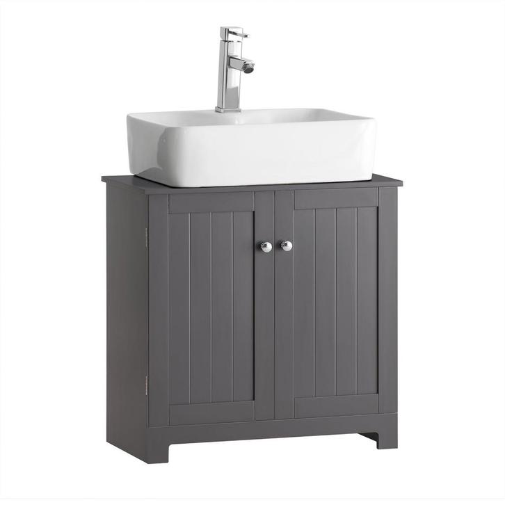 Tweedekans | SoBuy 2-Laags opbergkast - 60 X 29 X 60cm -, Huis en Inrichting, Woonaccessoires | Spiegels, Ophalen of Verzenden