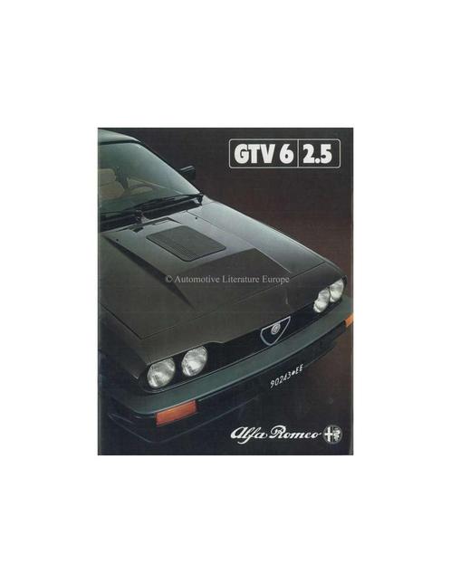 1981 ALFA ROMEO GTV6 2.5 BROCHURE ITALIAANS, Livres, Autos | Brochures & Magazines, Enlèvement ou Envoi