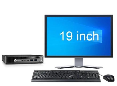 HP EliteDesk 800 G2 Mini i5 6e Gen + 19” Monitor + 2 jaar, Informatique & Logiciels, Ordinateurs de bureau, Enlèvement ou Envoi