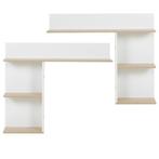 MATIS - Hoofdbord bed - set van 2 - 104x18x86 cm - wit eiken, Antiek en Kunst, Ophalen of Verzenden