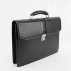 Burberry - Black Grained Leather Briefcase – Classic, Handtassen en Accessoires, Nieuw