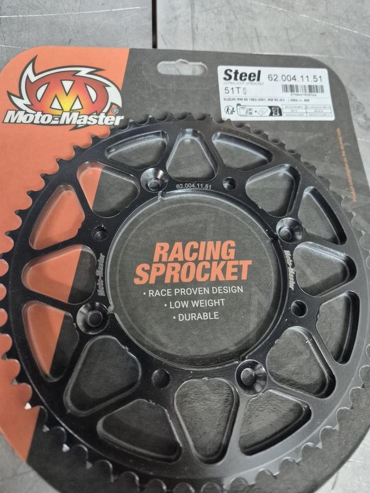 Moto Master achtertandwiel staal 51 tands RM 80/85/YZ 80/85, Motoren, Onderdelen | Overige, Verzenden