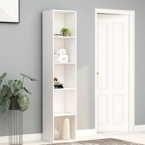 vidaXL Boekenkast 40x30x189 cm bewerkt hout wit, Huis en Inrichting, Kasten | Boekenkasten, Nieuw, Verzenden
