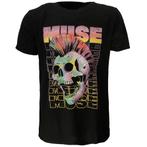 Muse Mohawk Skull T-Shirt - Officiële Merchandise, Nieuw