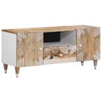 vidaXL Tv-meubel 105x33,5x46 cm massief mangohout, Huis en Inrichting, Verzenden, Nieuw