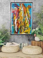 Luc Mora - Sur fond bleu - XXL, Antiquités & Art