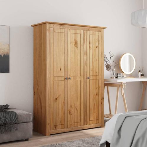 vidaXL Kledingkast 3 deuren Panama Range 118x50x171,5 cm, Huis en Inrichting, Kasten | Kleerkasten, Nieuw, Verzenden