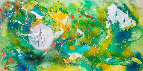 RAM - Time Travellers - There´s a new and Peaceful World out, Antiek en Kunst, Kunst | Schilderijen | Modern