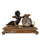Pendule - Bronze, Bronze doré - Seconde moitié du XXe siècle