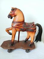 Sculpture, Carrousel Paard - 41 cm - Bois, Métal