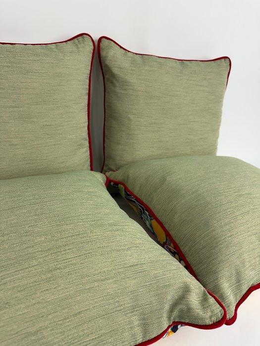 Quattro cuscini | Pierre Frey “Salvador” - Kussen (4), Antiek en Kunst, Antiek | Tapijten, Tafelkleden en Textiel