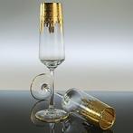 SECOLOVENTESIMO - Champagne fluitje (6) - MID - 24 kt goud -, Antiek en Kunst