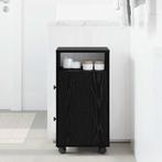 vidaXL Smalle Badkamerkast Zwart eiken 33 x 23 x 65 cm, Huis en Inrichting, Kasten | Overige, Verzenden, Nieuw