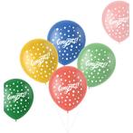 Ballonnen Congrats 33cm 6st, Hobby en Vrije tijd, Feestartikelen, Nieuw, Verzenden