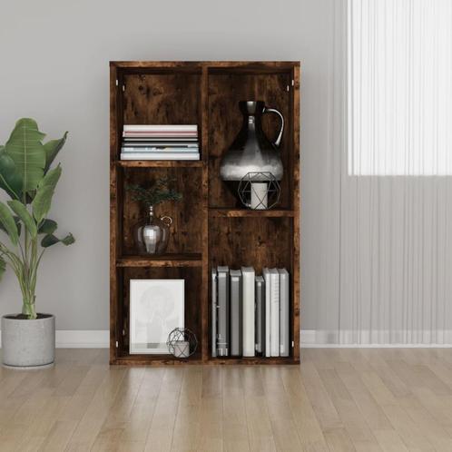 vidaXL Boekenkast/dressoir 50x25x80 cm bewerkt hout gerookt, Huis en Inrichting, Kasten | Boekenkasten, Nieuw, Verzenden