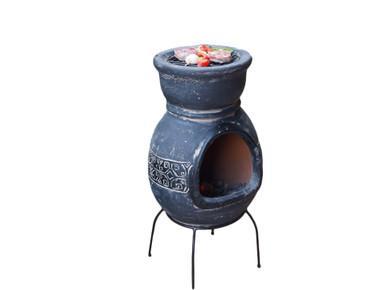 Sol-y-Yo kleine Maya BBQ terrashaard 36/78cm grijs, Tuin en Terras, Tuinhaarden, Verzenden
