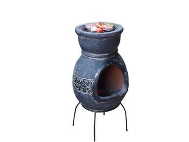 Sol-y-Yo kleine Maya BBQ terrashaard 36/78cm grijs, Jardin & Terrasse, Foyers de jardin, Envoi