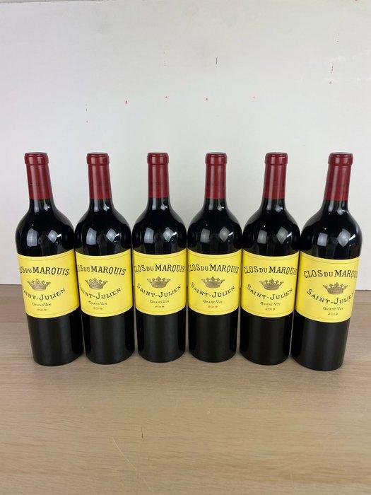 2019 Clos du Marquis - Bordeaux, Saint-Julien - 6 Flessen, Verzamelen, Wijnen