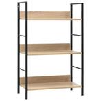 vidaXL Boekenkast 3 schappen 60x27,6x90,5 cm bewerkt hout, Huis en Inrichting, Kasten | Boekenkasten, Verzenden, Nieuw