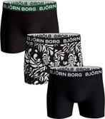 Björn Borg Boxershorts 3-Pack Zwart maat M Heren, Verzenden, Zwart, Bjorn Borg, Boxer