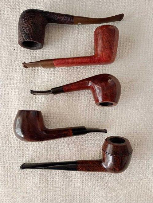 Cinque pipe fumate di ottima fattuta -, Verzamelen, Rookartikelen, Aanstekers en Luciferdoosjes