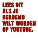 Lees dit als je beroemd wilt worden op YouTube. / Lees dit, Boeken, Kunst en Cultuur | Fotografie en Design, Verzenden, Zo goed als nieuw