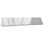 vidaXL Konijnenhok 403,5x80,5x71 cm gegalvaniseerd staal, Dieren en Toebehoren, Knaagdieren en Konijnen | Hokken en Kooien, Verzenden