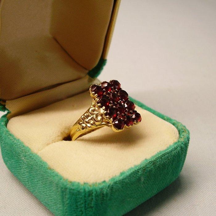 Zonder Minimumprijs - Ring Tombak, verguld - 3.60ct. tw., Handtassen en Accessoires, Ringen