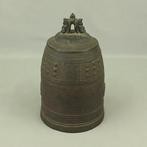 Decoratieve bel - Kleine bronzen boeddhistische tempelbel,, Antiek en Kunst