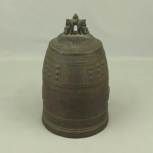 Decoratieve bel - Kleine bronzen boeddhistische tempelbel,, Antiek en Kunst, Antiek | Overige Antiek