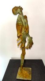 Abdoulaye Derme - sculptuur, Danse - 41 cm - Afrikaans Brons