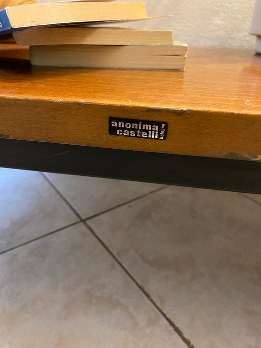 Anonima Castelli - Salontafel - Metaal, Teak, Antiquités & Art, Antiquités | Meubles | Chaises & Canapés