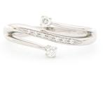 Zonder Minimumprijs - Ring - 18 karaat Witgoud - 0.15ct. tw., Handtassen en Accessoires, Ringen, Nieuw