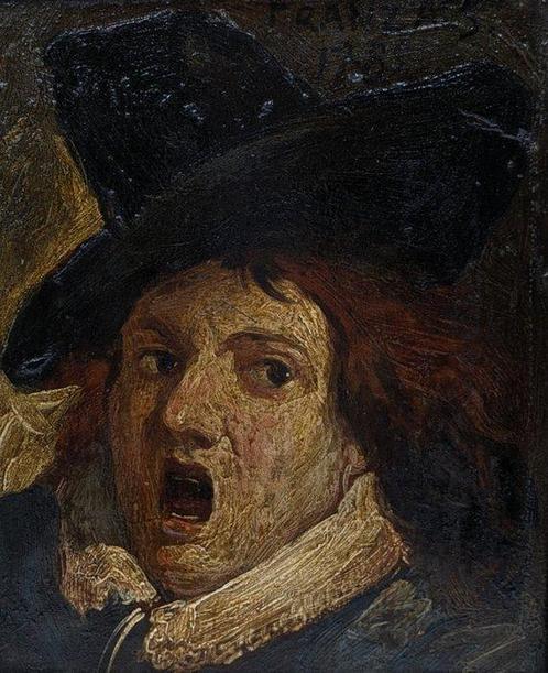 Scuola olandese (XVIII), Da Frans Hals - Ritratto, Antiek en Kunst, Kunst | Schilderijen | Klassiek