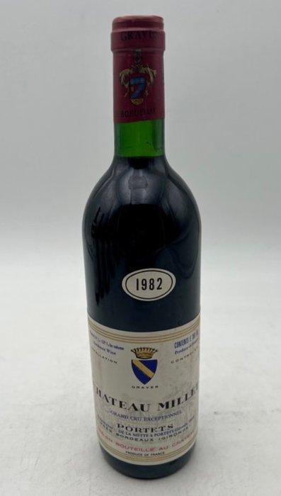 1982 Château Millet - Bordeaux, Graves - 6 Flessen (0.75, Verzamelen, Wijnen
