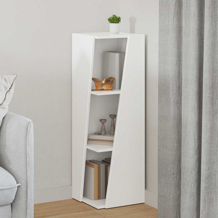 vidaXL Zijplank Wit 33 x 32 x 100,5 cm Bewerkt hout, Huis en Inrichting, Kasten | Boekenkasten, Nieuw, Verzenden