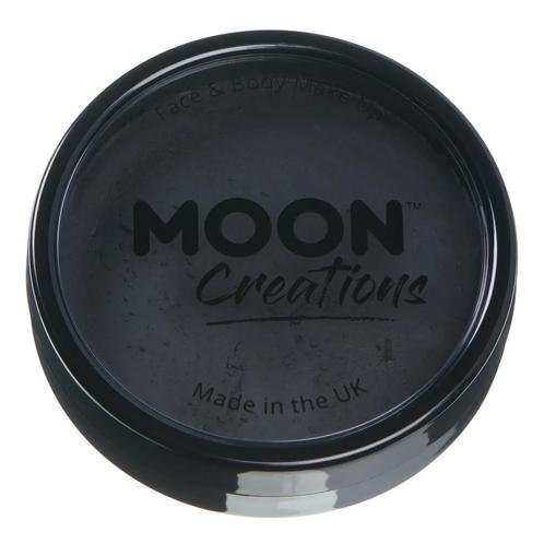 Moon Creations Pro Face Paint Cake Pots Black 36g, Hobby en Vrije tijd, Feestartikelen, Nieuw, Verzenden