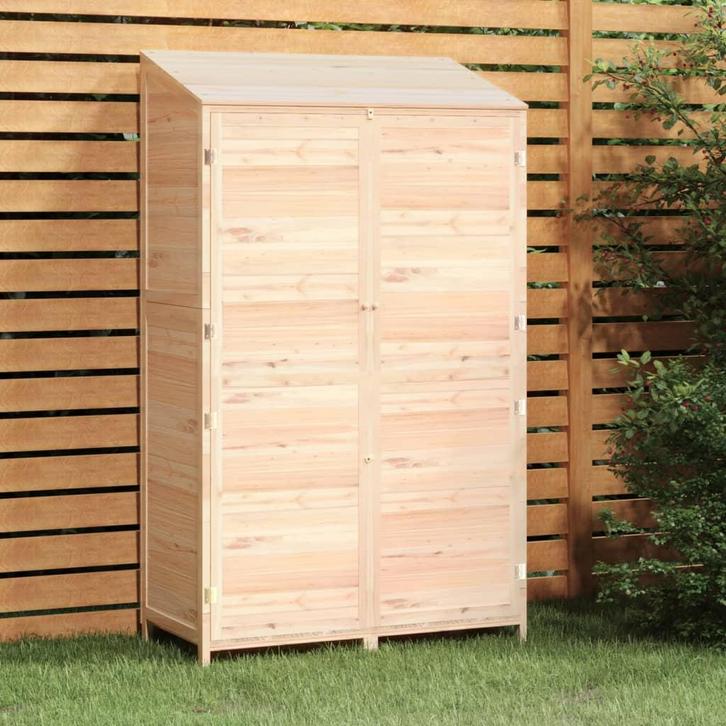 vidaXL Tuinschuur 102x52x174,5 cm massief vurenhout, Tuin en Terras, Tuinhuizen, Nieuw, Verzenden