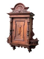 Medicijnkastje - Hout - Renaissance kleine kast, Antiek en Kunst