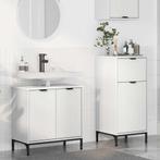 vidaXL Badkamermeubel Set 2 pcs Wit 39,5 x 36 x 88 cm, Huis en Inrichting, Badkamer | Badkamermeubels, Verzenden, Nieuw