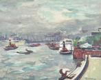 Harry Lips (1918-1979) - Harbour scene of Rotterdam Port