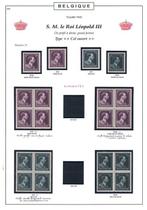 België 1943/1951 - Verzameling op tentoonstellingsbladen met, Postzegels en Munten, Postzegels | Europa | België, Gestempeld