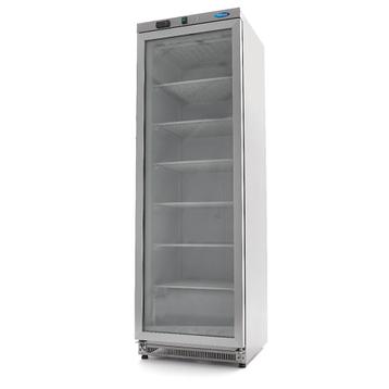 Congélateur - 400 L - acier inoxydable - avec porte en verre, Verzenden, Refroidissement et Congélation