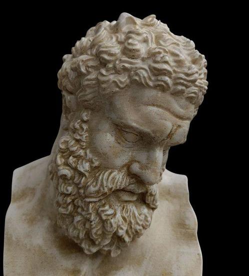 Sculpture, Busto di Ercole - 3,4 kg - 30 cm - poussière de, Antiek en Kunst, Antiek | Keramiek en Aardewerk